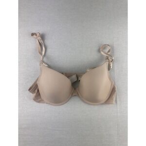 Bronzini Women Nude Beige Underwire T-Shirt Bra Size 34 B Smooth‎ Molded Cups